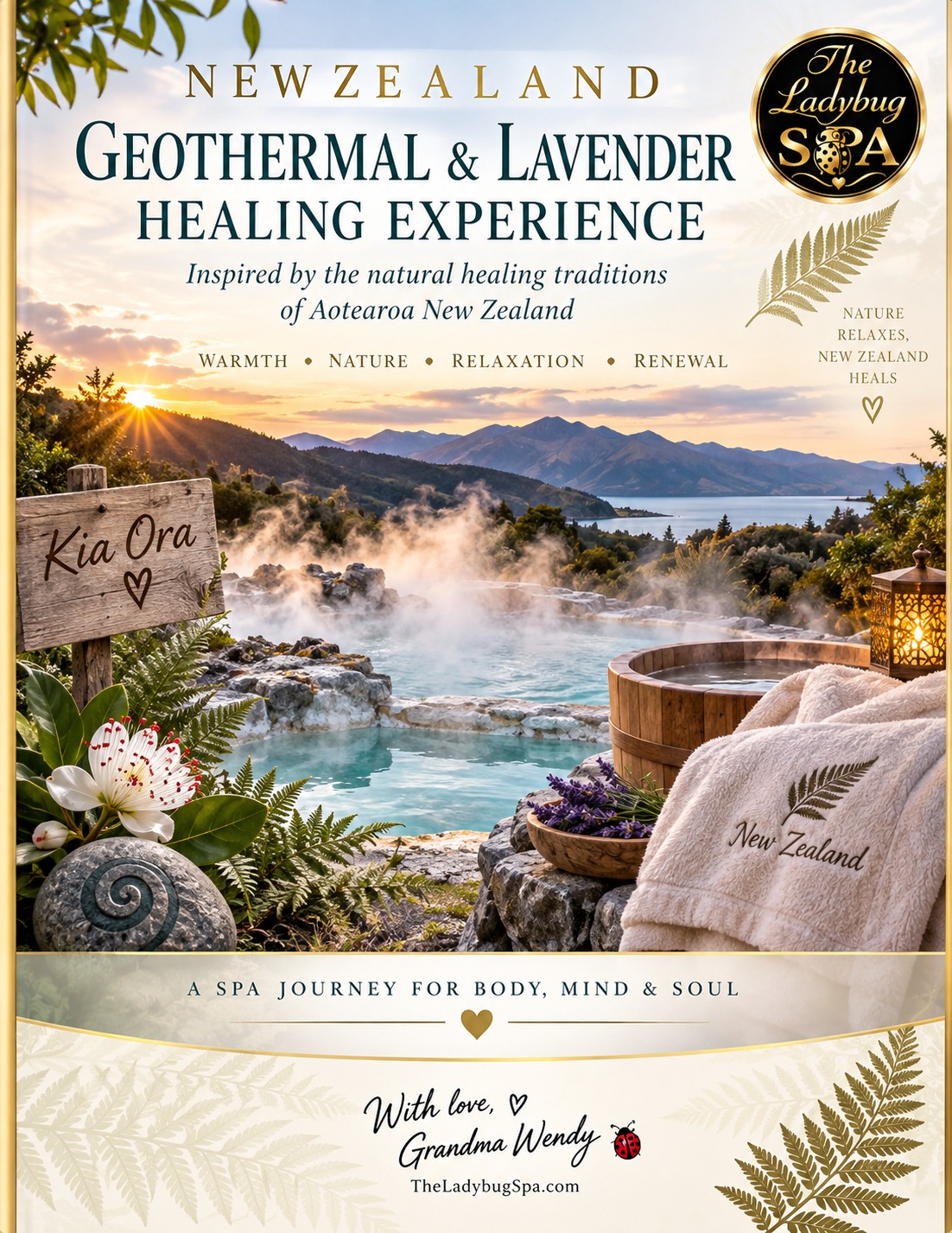 New Zealand Geothermal, Mānuka & Lavender Healing Experience